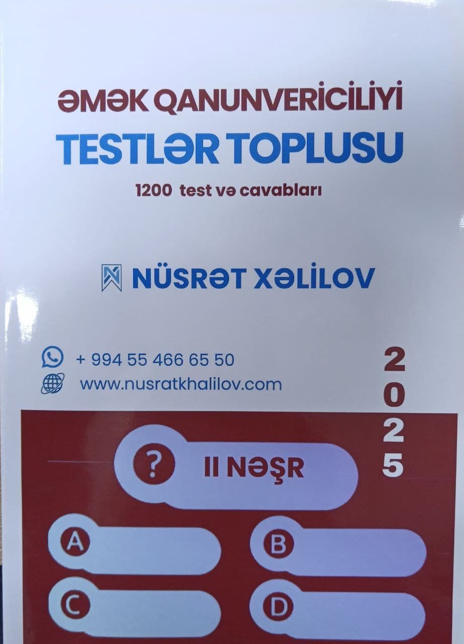 Əmək Qanunvericiliyi Testlər Toplusu
