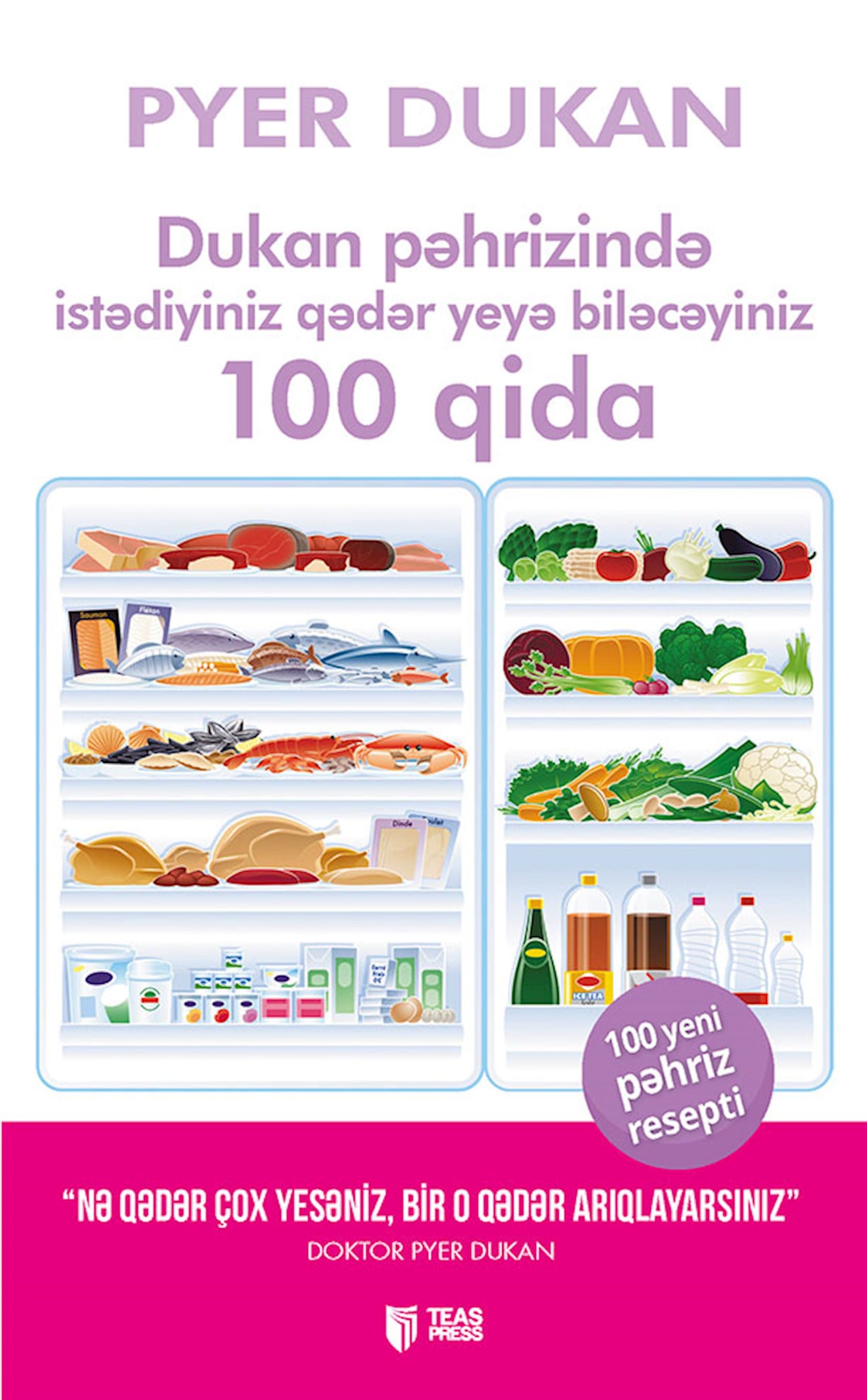 Dukan pəhrizində istədiyiniz qədər yeyə biləcəyiniz 100 qida - Pyer Dukan